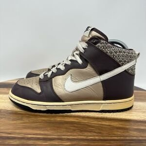 Nike Dunk Mocha Gold Brown Dunk High 2007 Vintage *RARE* Size 7.5 - 309437-911